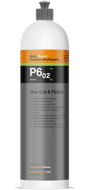 P6.02 One Cut & Finish (Boya Koruyuculu Çizik Giderici Pasta Cila) 1Lt.